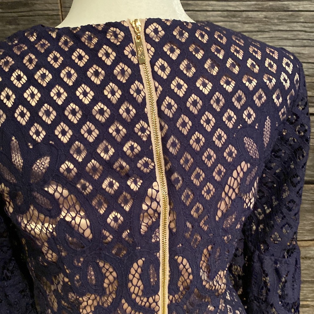 Worn once! Eliza J navy lace dress - Picture 6 of 9